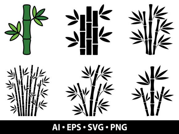 Bamboo Vector SVG Bundle: Graphics & Illustrations