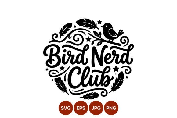 Bird Nerd Club: A Standout Script Graphics Asset