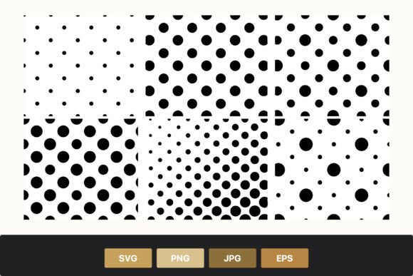 Black Polka Dot Seamless Patterns: Graphics & Illustrations for Real Crafting
