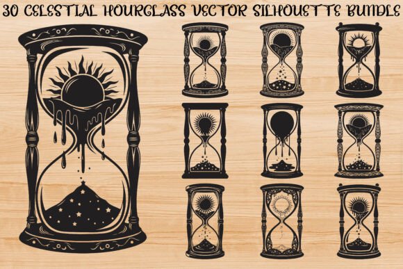 Celestial Hourglass Bundle: Graphics & Illustrations for Creative Sellers