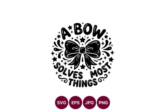 Cute Bow Typography Design: Graphics & Illustrations for Warm Branding