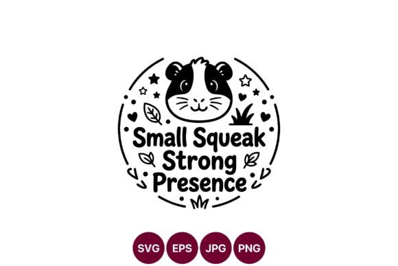 Cute Guinea Pig SVG Design: Graphics & Illustrations for Warm Branding