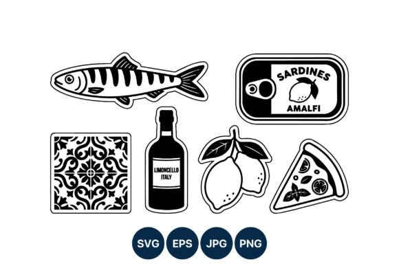 Designing for Italian Coastal Charm: A Line Art Review