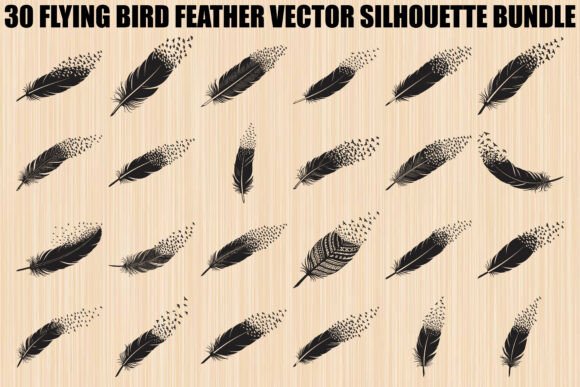 Flying Bird Feather Bundle