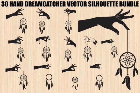 Hand Dreamcatcher Bundle: Graphics & Illustrations for Editorial Design